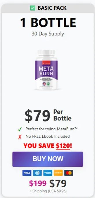 One bottle starter offer price card
